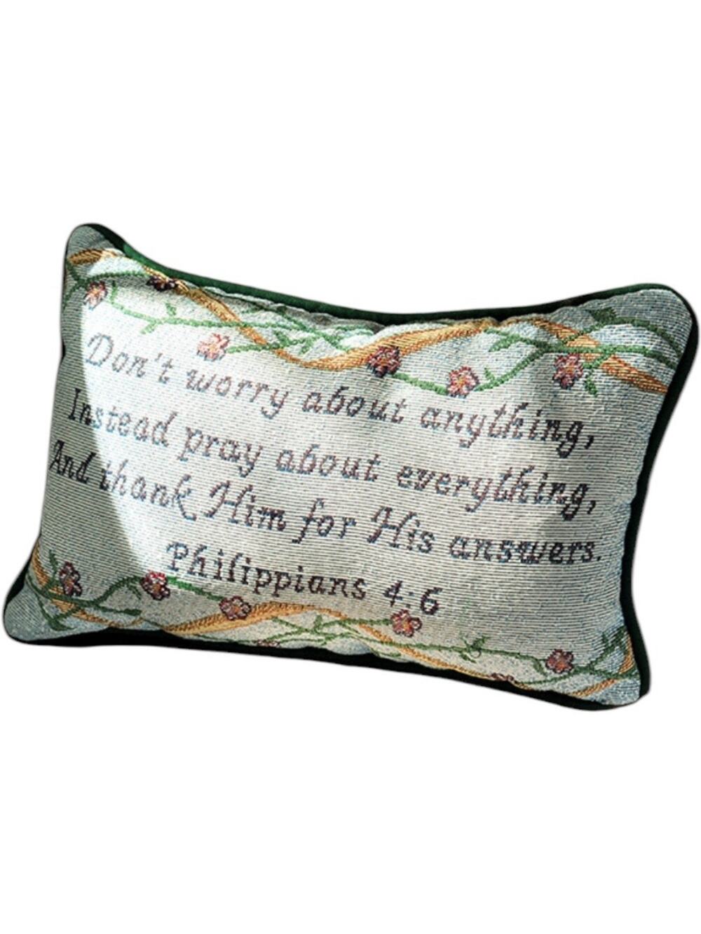 Pray About Everything, Prayer Pocket Pillow